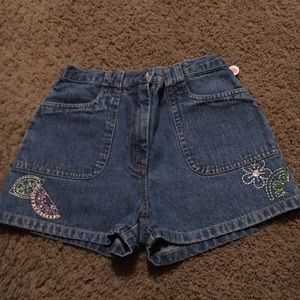 Vintage Gymboree Lemony Fresh jean shorts Sz 7